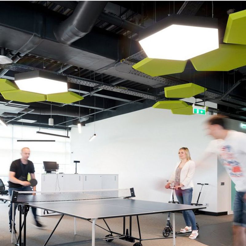 Geometric 1-Light LED Flush Light New Modern Iron Flush Mount Ceiling Light Fixtures