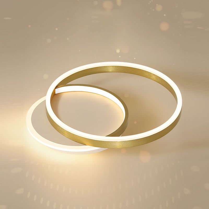 Circle Ceiling Light Fixture Minimalist LED Aluminum Ceiling Mounted Light