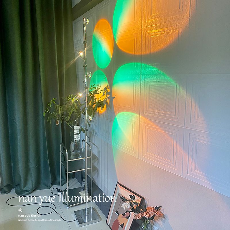 Modern Tree Shape Floor Lamp Metal Multi Light Floor Light for Living Room