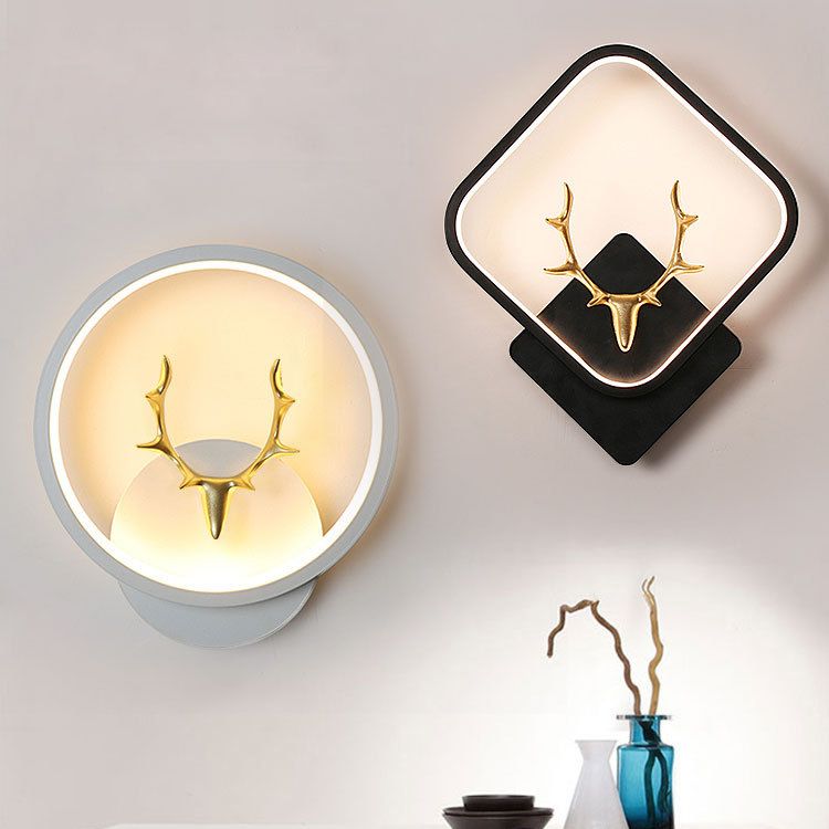 Metal Antler Sconce Light Fixture Simplicity Style LED Wall Mounted Light Fixture