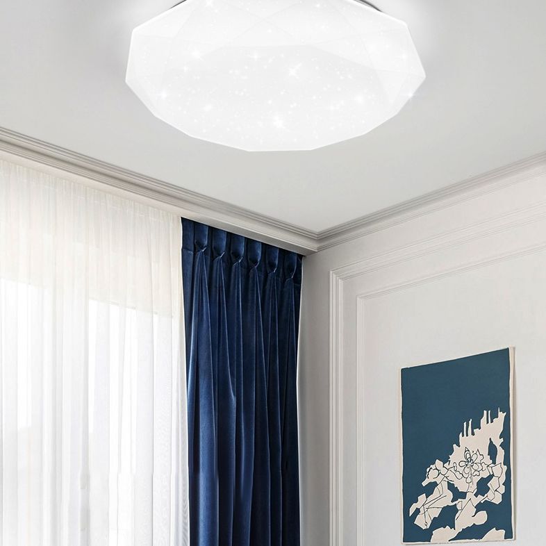 Starsky Design plafonnier suspendu LED luminaire Salon Blanc acrylique ombre semi - sombre