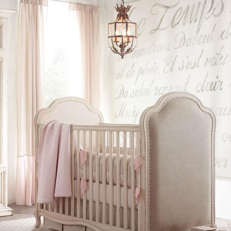 Style industriel gris fer gris cage lustre clair