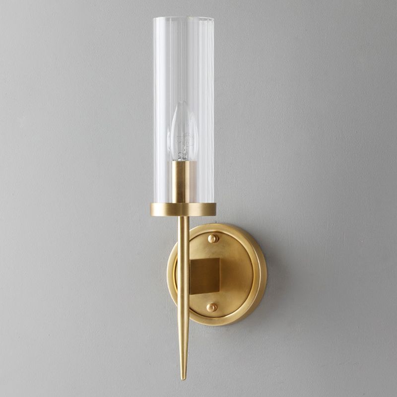 Simplicité traditionnelle Vanité Vanité Lumières Lumières murales en verre Mount d'éclairage pour salle de bain