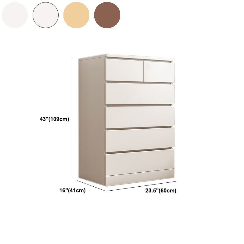 Contemporary Chest Dresser Wooden Storage Chest with Soft-Close Drawers