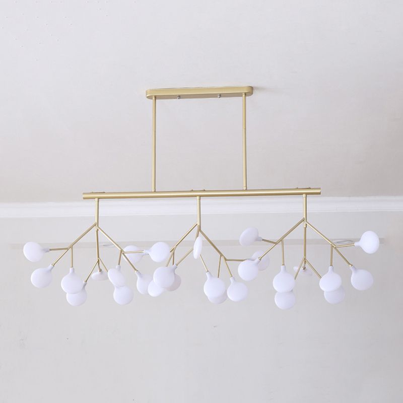 Modern Firefly Island Lighting Metal Multiple-Light Island Pendant Lights