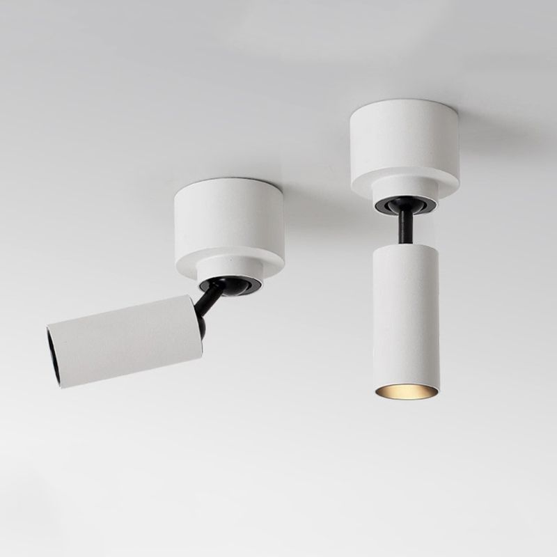 Matte weiße Röhrenförmige Downlight Nordic LED Metall Flush Deckenleuchte für Wohnzimmer