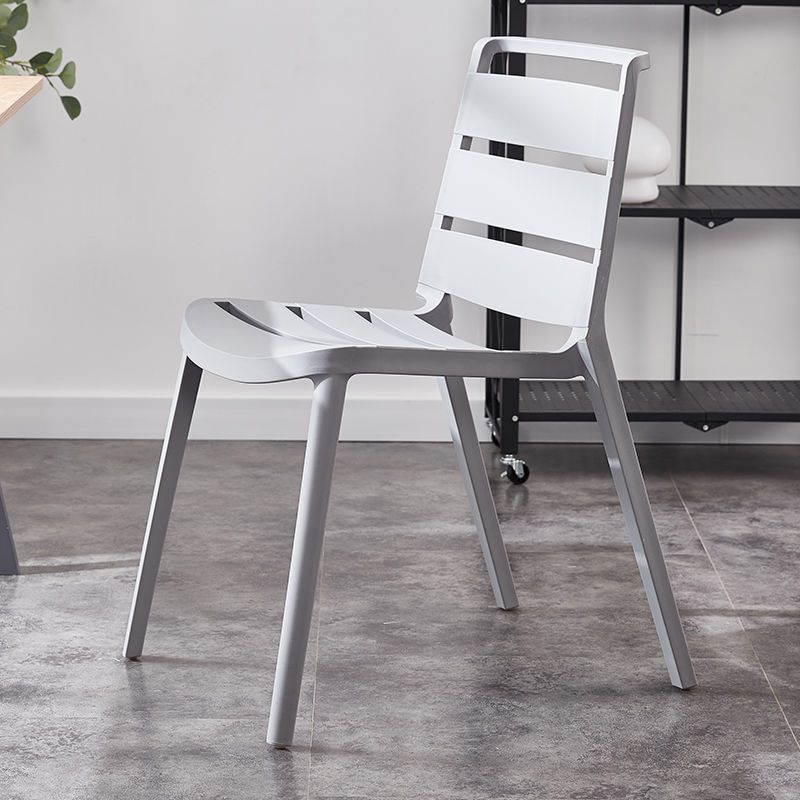 Home Dining Accent Chair Dining Room Open Back Armless Side Chair