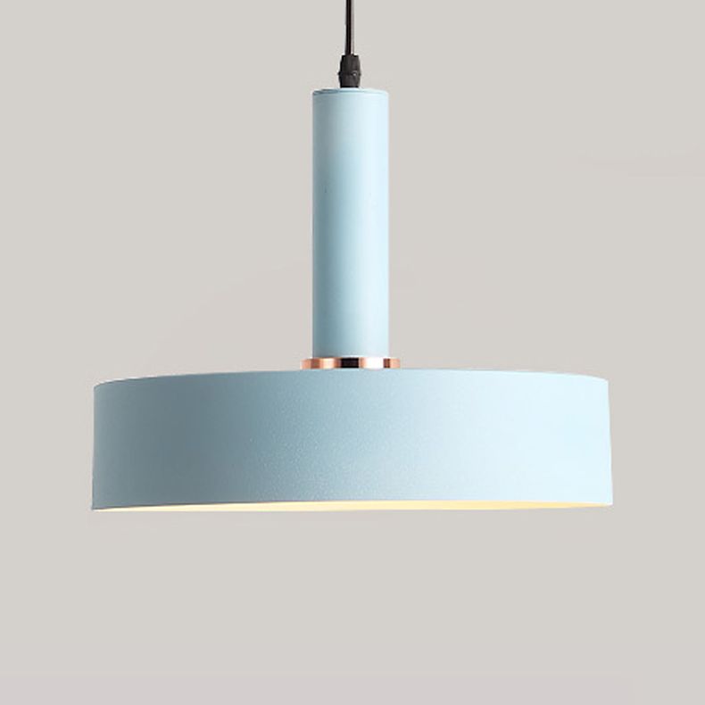 Pendant de style nordique Macaron Light Metal 1 lumière suspendue Lumière pour le chevet
