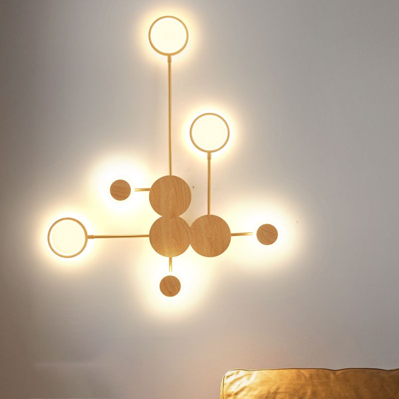 Multi -Leuchten rechteckige Wandlampen moderne Metallwandlampen im modernen Stil