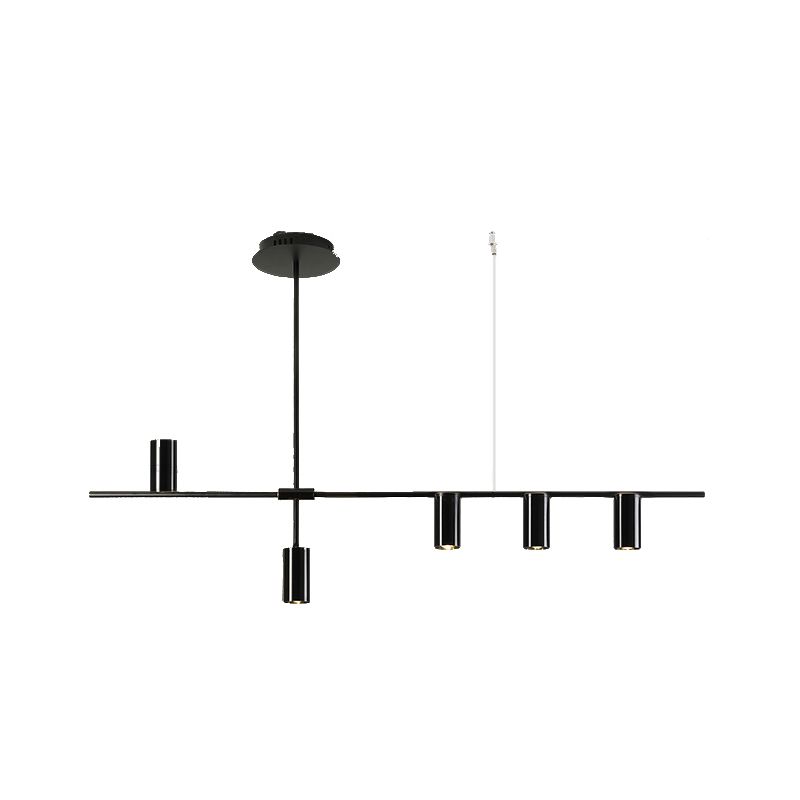 Luci a sospensione contemporanea Luci dell'isola cilindri Metal per l'isola della cucina