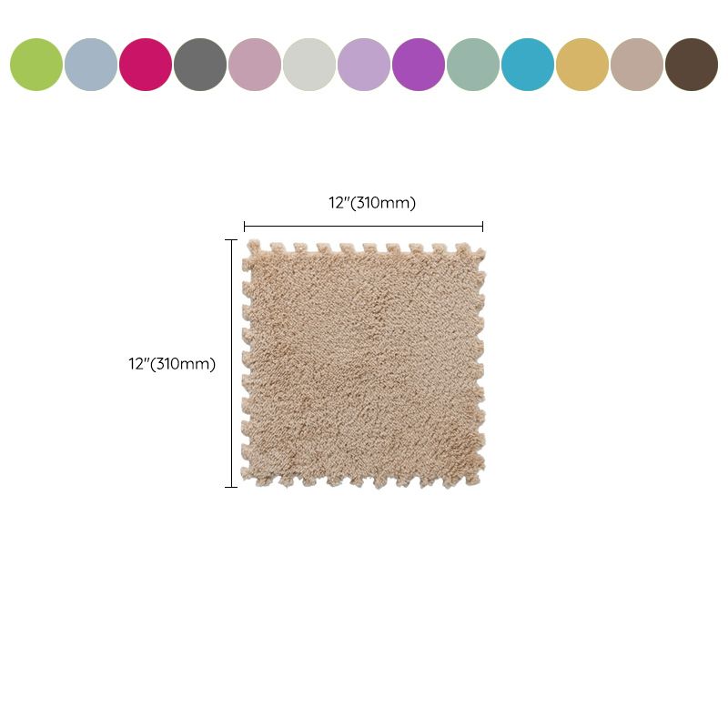 Modern Carpet Tiles Interlocking Square Color Block Carpet Tiles