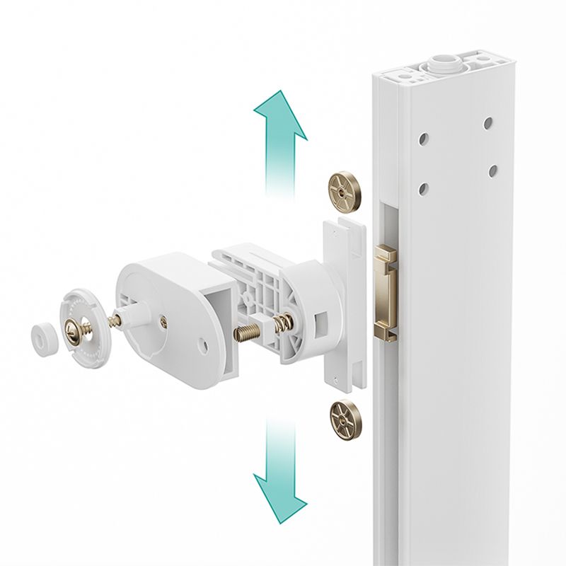 Valve Included Shower System Metal Square Shower Faucet in White Rain Shower Head