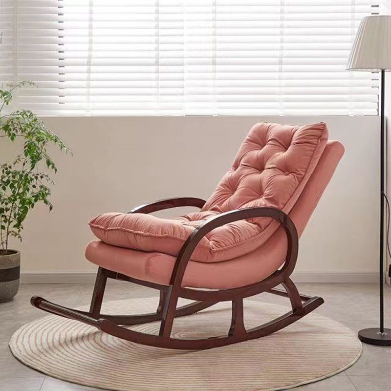 Contemporary Style Sofa Rocking Chair Wooden Indoor Rocking Chair for Living Room