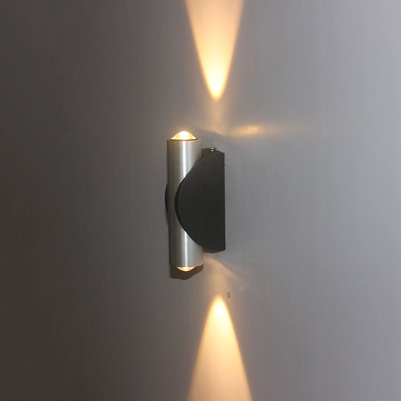 Modern Cylinder Up and Down LED Wall Sconce Metal Sconce Lights