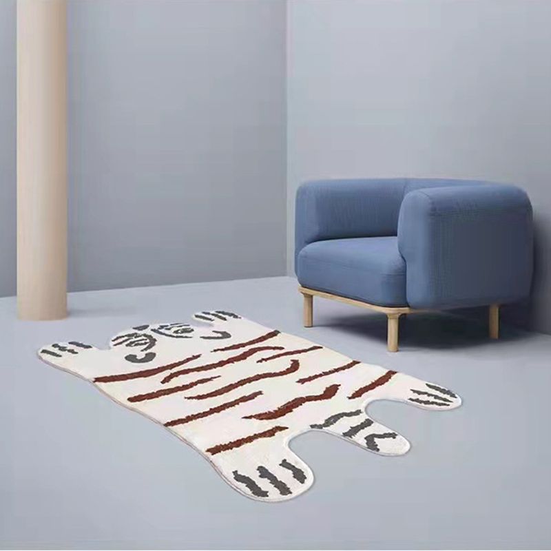 Nieuwheid Tiger Gedrukt Rug Polyester Indoor Tapijt Non-slip ruggebied Tapijt voor woonkamer