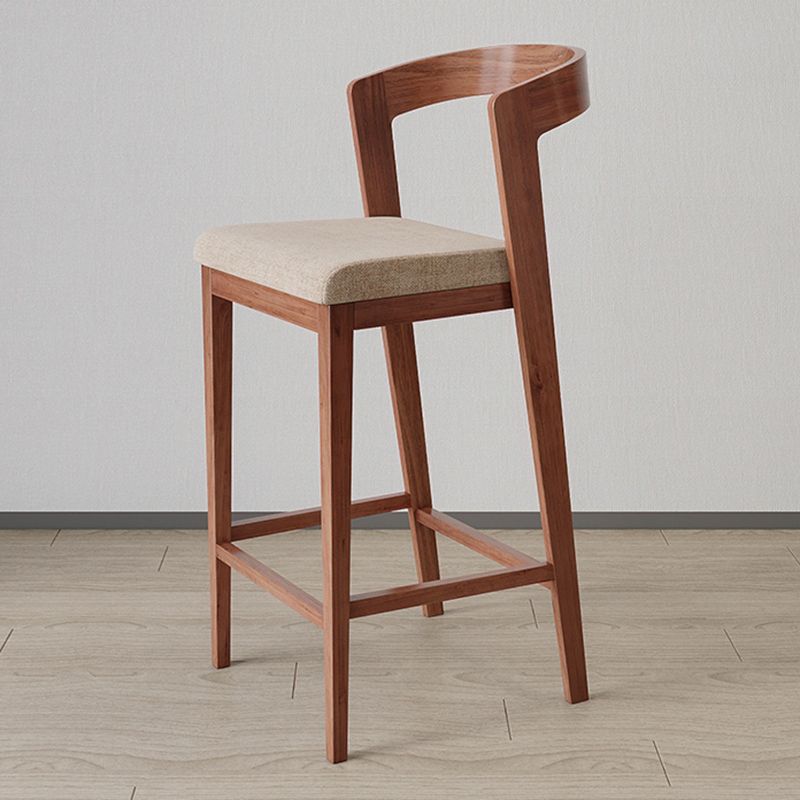 Modern Free Form Bar Table Set 1/3 Pcs Pine Solid Wood Bar Table and Stools in Brown