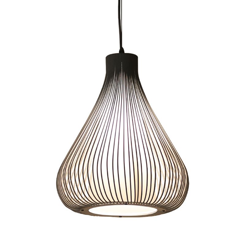 Onion Shape Hanging Pendant Light Modern Style Metal Pendant Lighting Fixture for Dinning Room