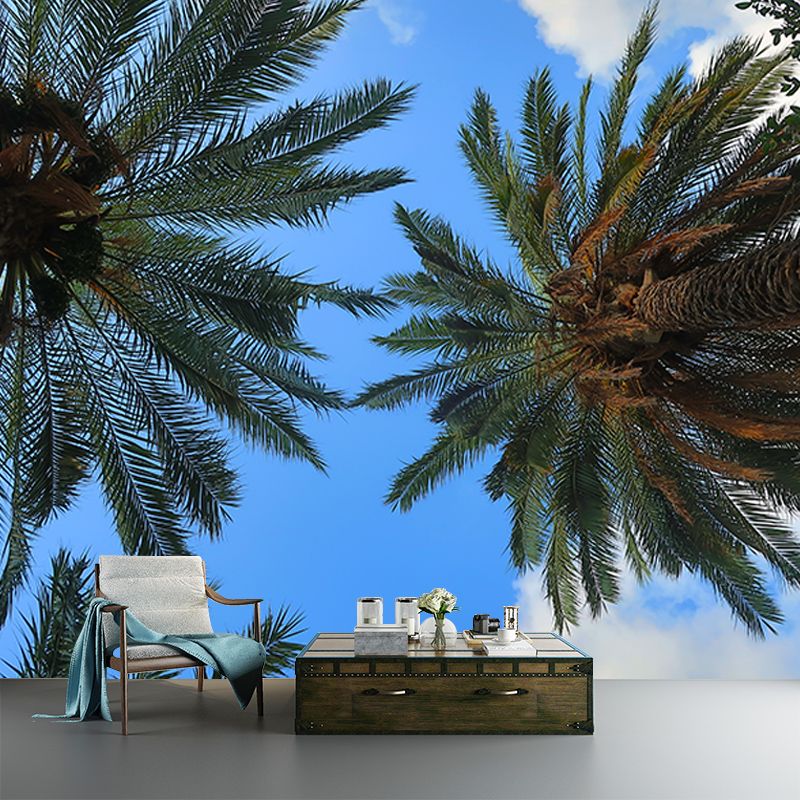 Palm Tree Murals Contemporary Girls' Bedroom Wall Decor, Personalized Size Available