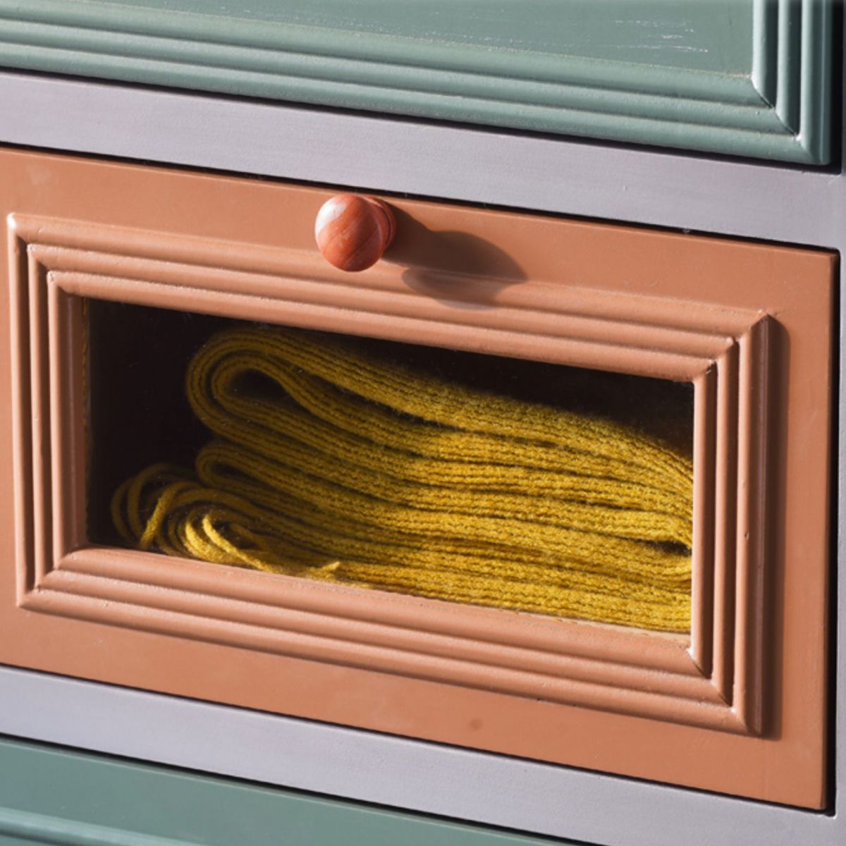 Nautical Vertical Lingerie Chest Wood Storage Chest Dresser for Bedroom