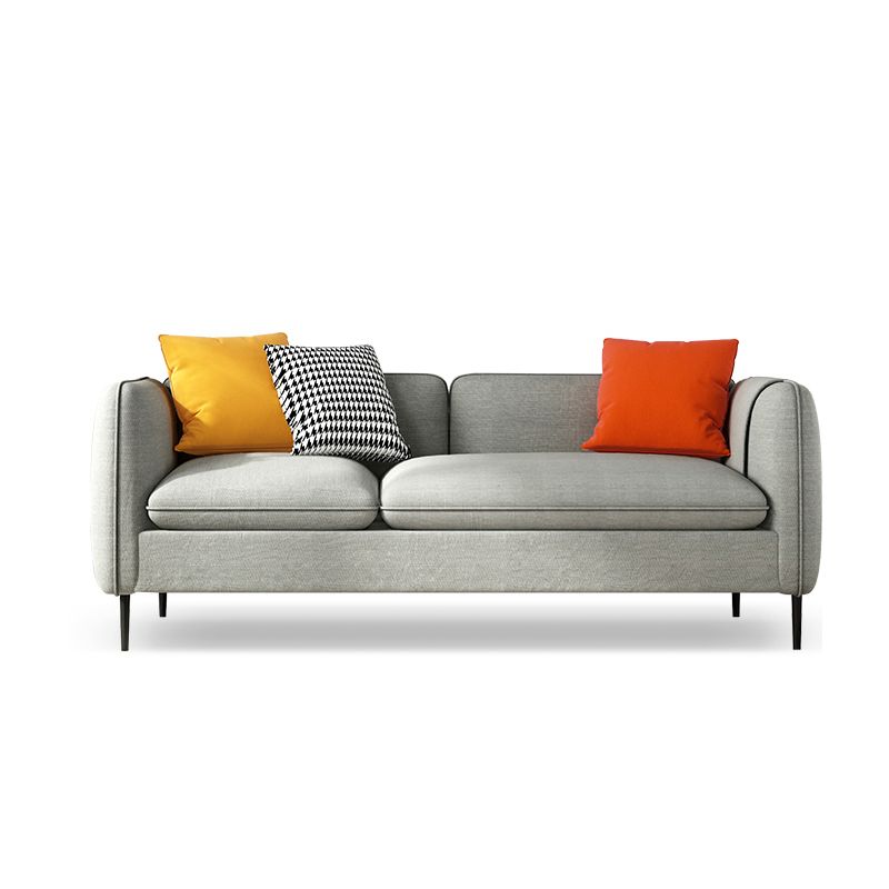 29.92 " H Contemporary 3-seater Cotton Blend Square Arm Sofa