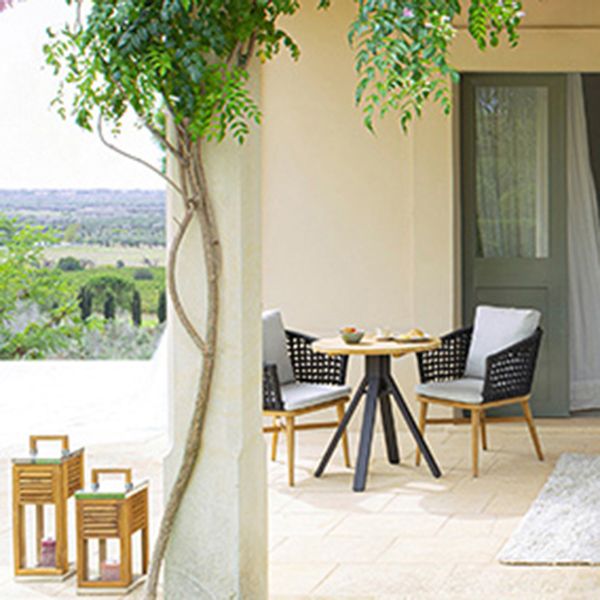 Boho Style 1/3/7 Pieces Dining Set Wood Dining Table Set for Outdoor