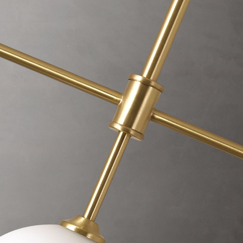 Postmoderne Insel Light Multi-Head-Anhänger Licht mit Glasschatten für Esstisch