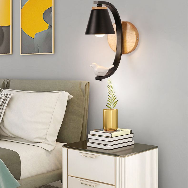 Carsine de résine Cartoon moderne à 1 lumière LED MUR MUR ARMÉE MUR ARMÉ