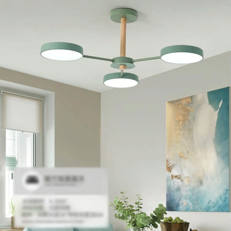 Lámparas de lámpara de lámpara de metal de forma de geometría de estilo contemporáneo