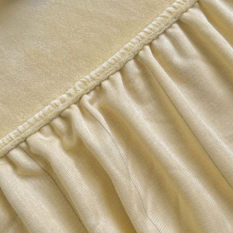 Soild Ultra Soft Fitted Sheet Modern Elegant Winter Bed Sheet Set