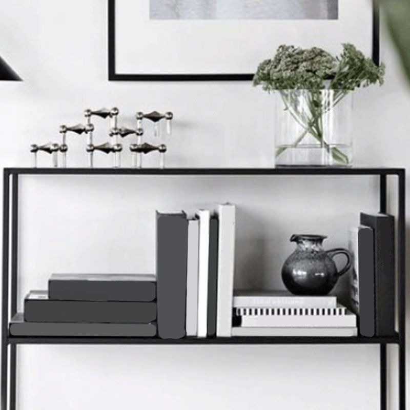 Iron Modern Console Table 9.84" W Frame Base Accent Table for Hall