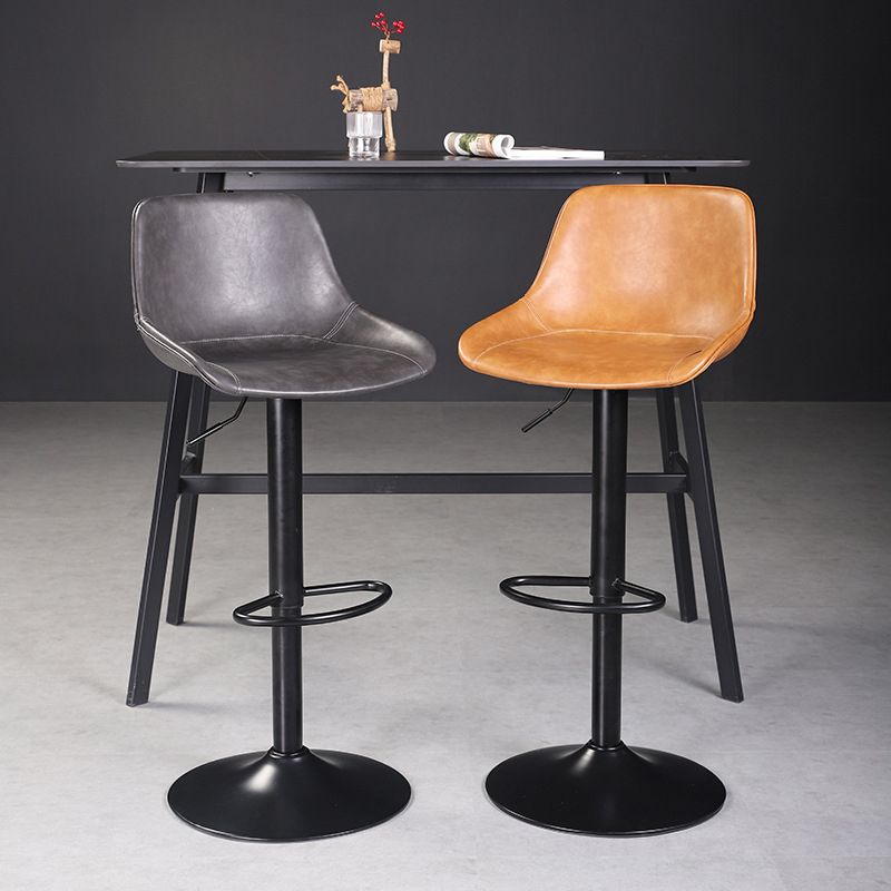 Industrial Liftable Bar-stool Bucket Seat Counter Bar Stool with Metal Legs