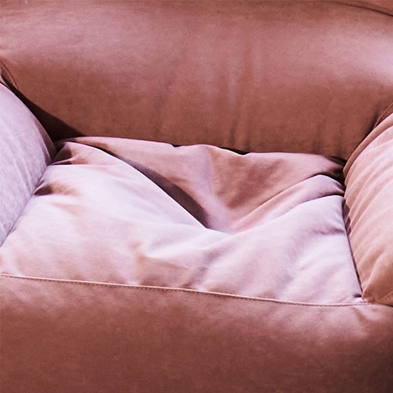 Contemporary 25.6" Height Flared Arm Sewn Pillow Back ArmChair