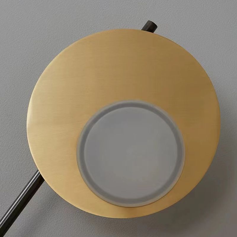 Post-Modern Wall Sconce Copper Sconce Light Fixture in Black and Gold for Bedroom