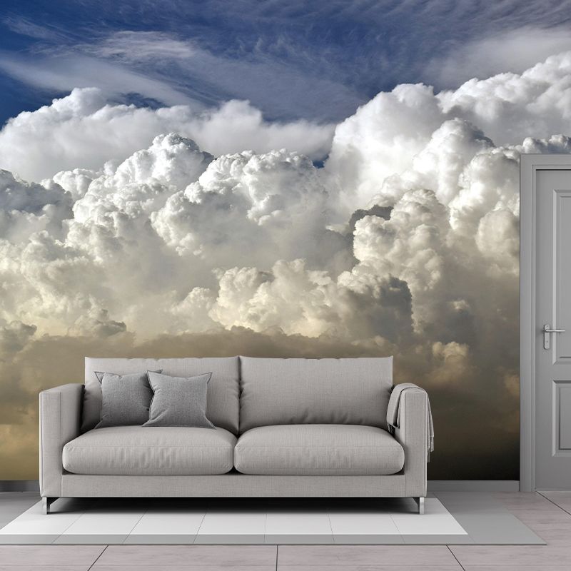Sky Cloud Horizontal Photography Landscapes Mural Eco-friendly Wallpaper for Home Decor