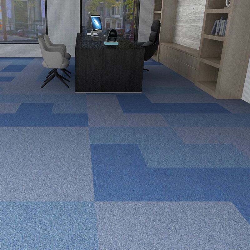 Office Loose Lay Carpet Tiles Dark Color Non-Skid Level Loop Carpet Tile