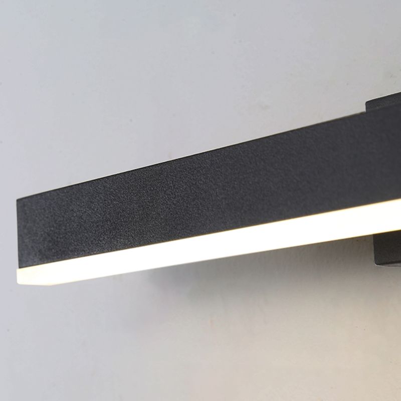 Lámpara de pared de pared LED creativa moderna Lámpara de pared giratoria rectangular de hierro giratorio con sombra acrílica