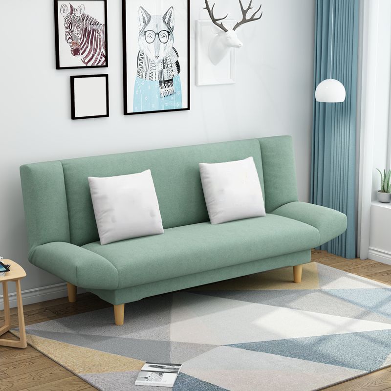 Modern 29.52" H Cotton Blend Armless Convertible Sleeper Sofa