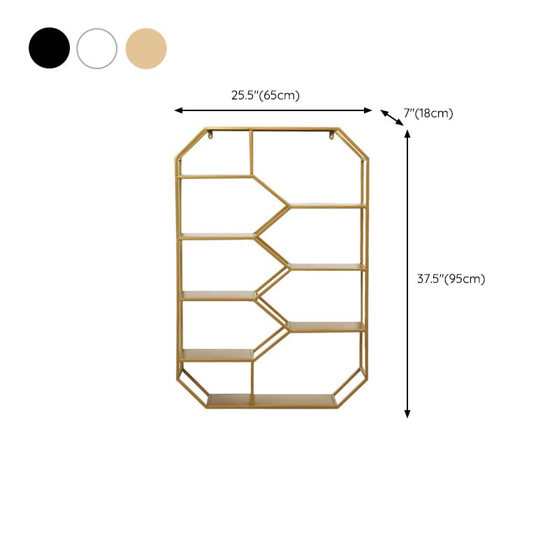 Metal Floating Book Shelf Wall Mounted Shelves Included Shelf Bookcase for Study Room