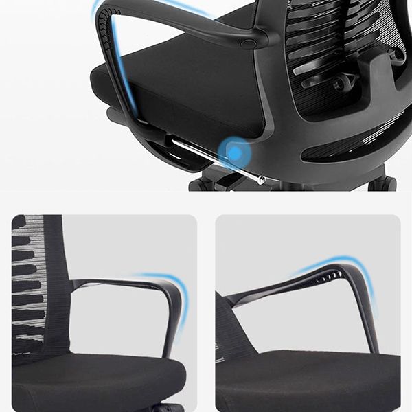 Modern Fixed Arms Office Chair Ergonomic Breathable AirGrid Chair