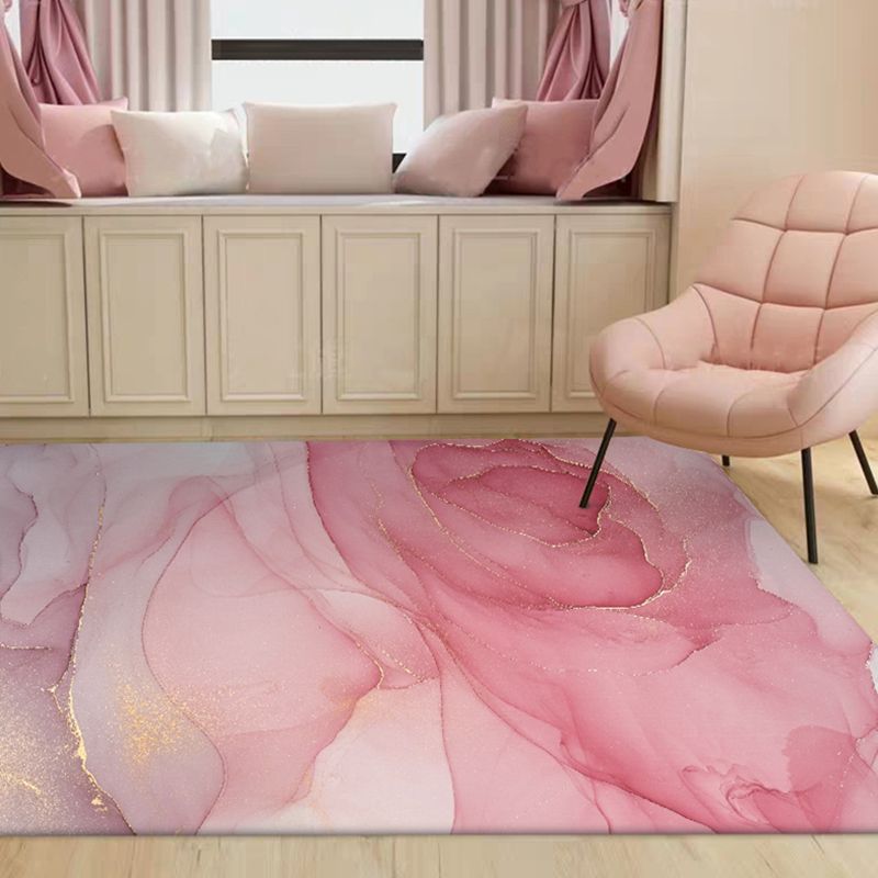 Farbenfroher, trendiger Teppich für den Innenbereich, abstraktes Aquarell, bedruckter Teppich, rutschfester Polyester-Teppich für die Inneneinrichtung