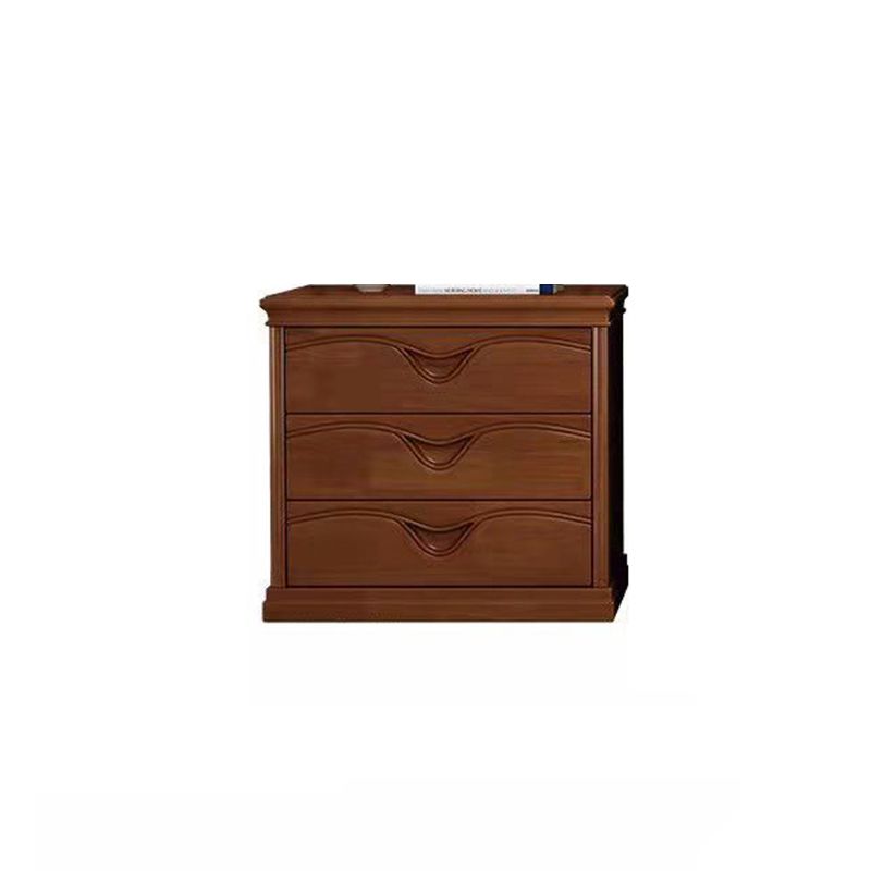 Brown 16.14" Wide Modern Accent Chest Wooden Chest with Drawers