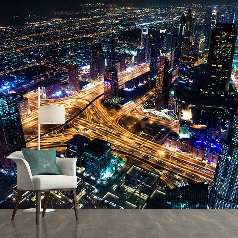 Photography Wall Mural Wallpaper Urban Landscape Sitting Room Wall Mural