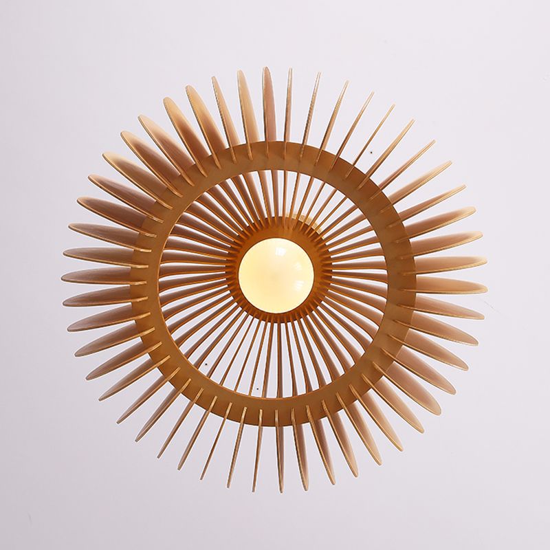 Lampe suspendue en forme de citrouille nordique