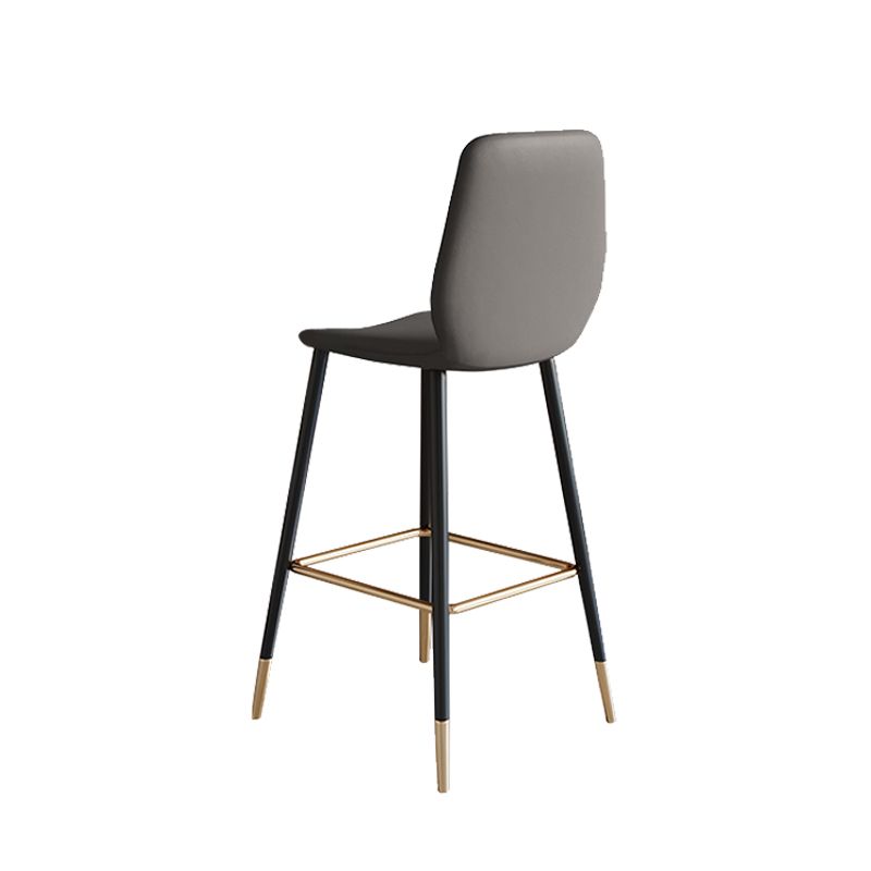 Contemporary Low Back Counter-height Stool with Upholstered for Living Room