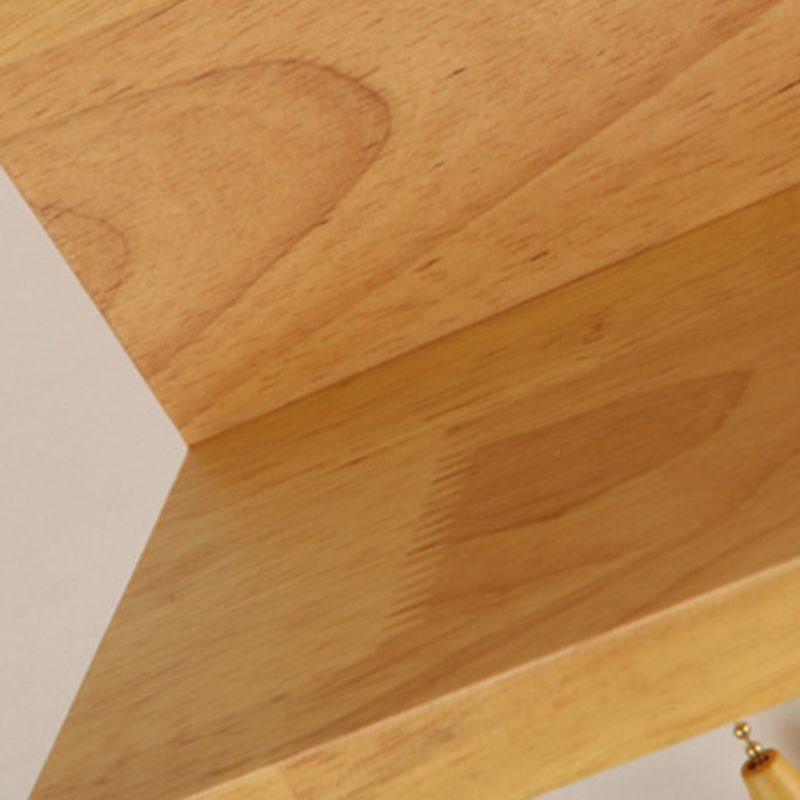 Glass Log Color Wall Lamp in Modern Concise Style Wooden Rectangular Wall Light without Decorations