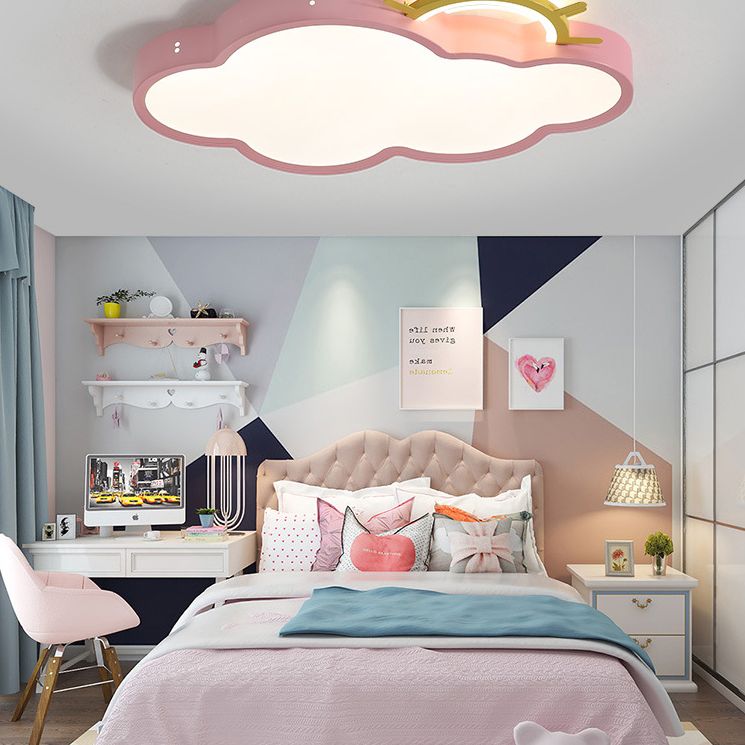 Lampada da incasso a soffitto con nuvola e sole Lampada da incasso a LED in acrilico per cartoni animati per la scuola materna