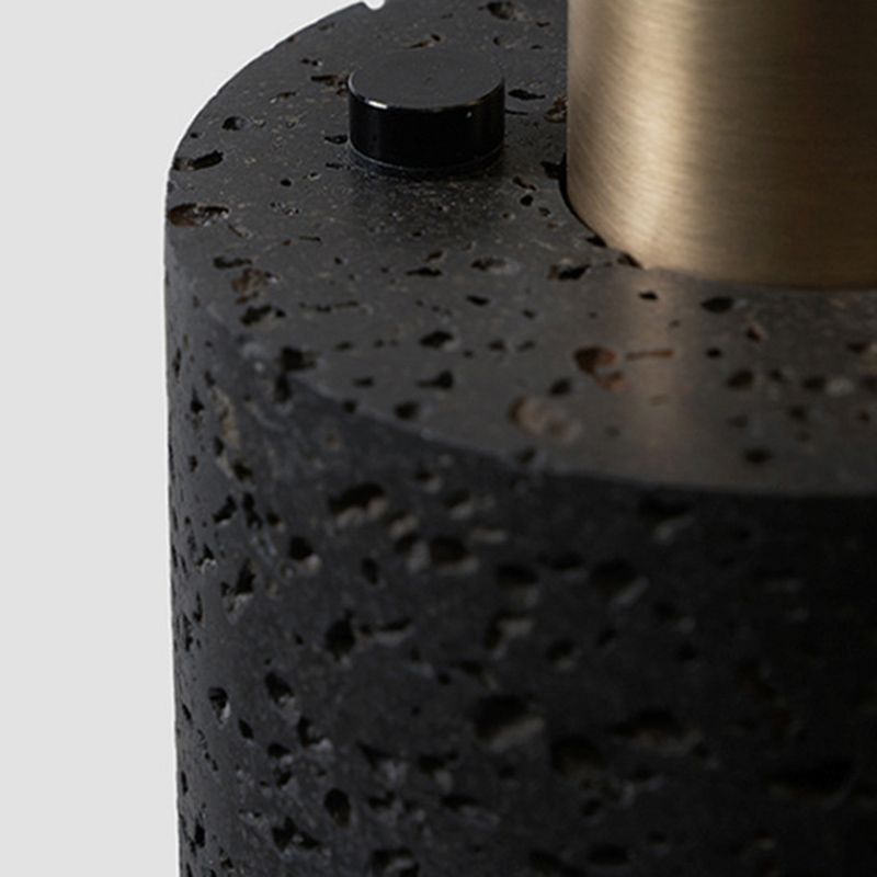 Stein schattierte hängende hängende hängende minimalistische Pendelleuchten in Schwarz