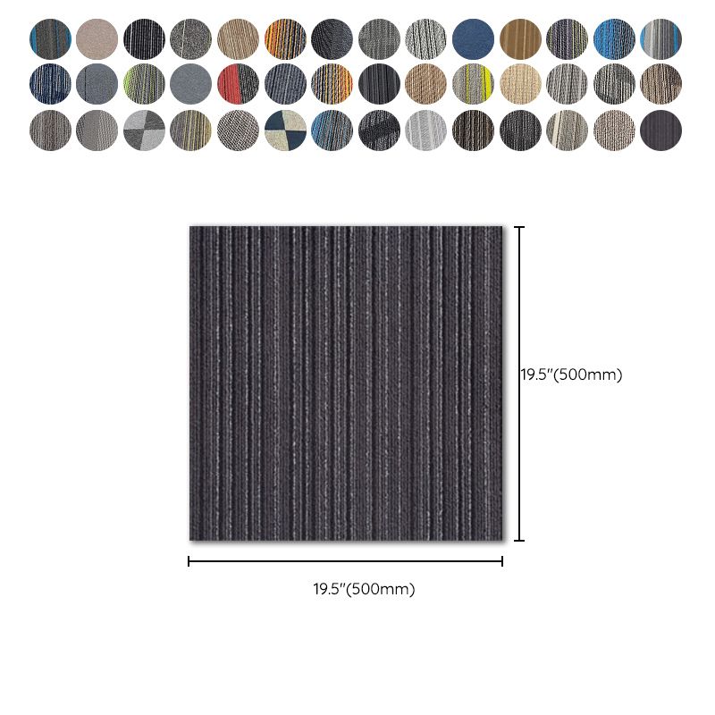 Modern Carpet Tiles Multi Level Loop Glue Down Non-Skid Carpet Tile for Foyer