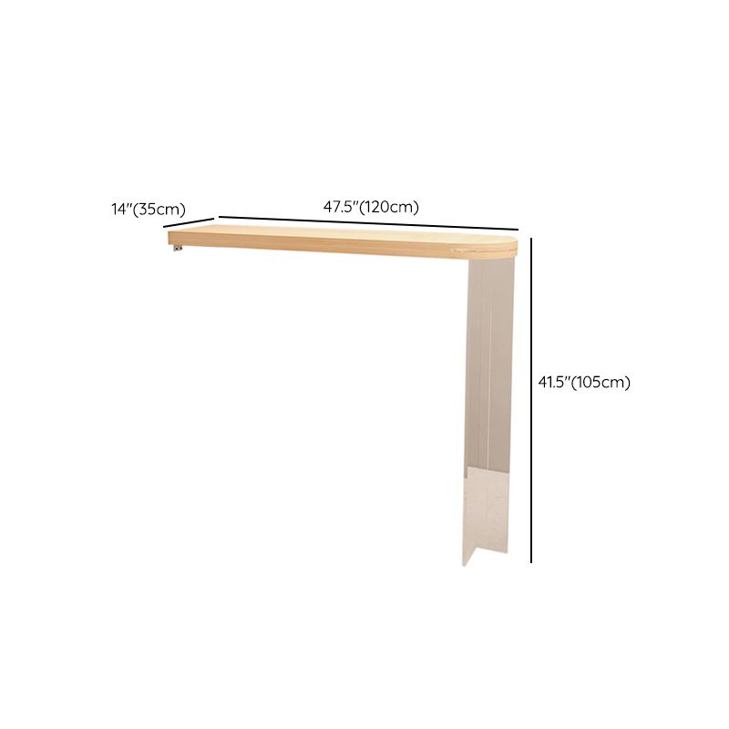 Modern Style Bar Table Set 1/2 Pcs Wooden Top Acrylic Base Bar Table Set