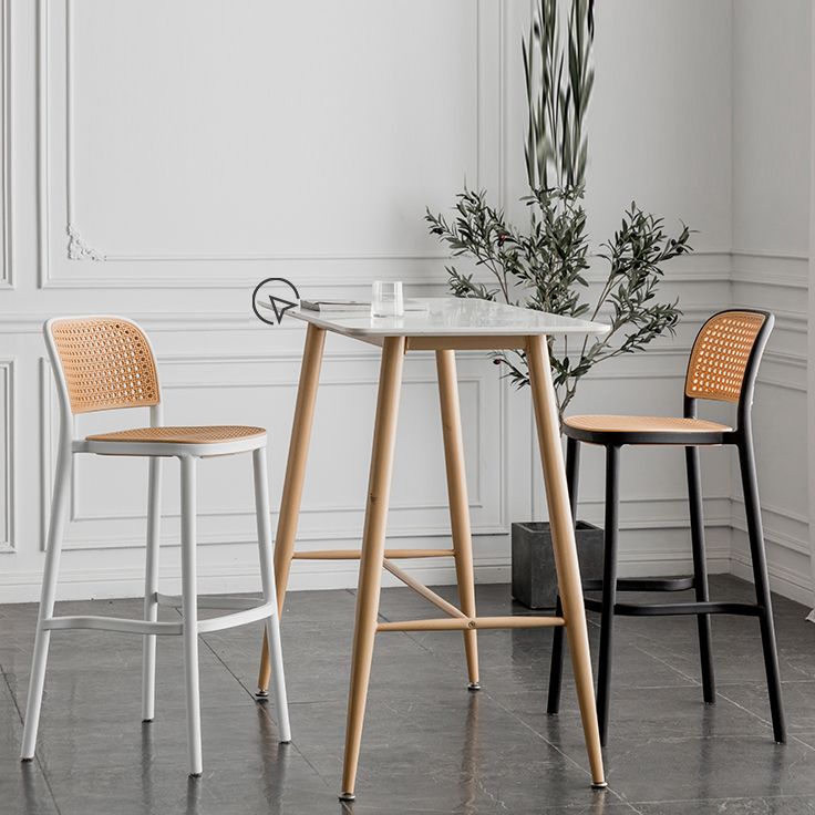 Contemporary Style Bar-stool Plastic Counter Bar Stool for Home